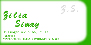 zilia simay business card